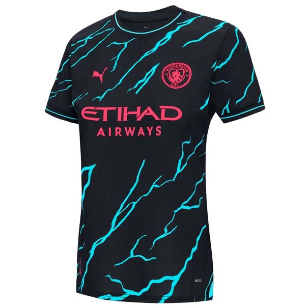 Camiseta Manchester City Replica Segunda Ropa Mujer 2023/24